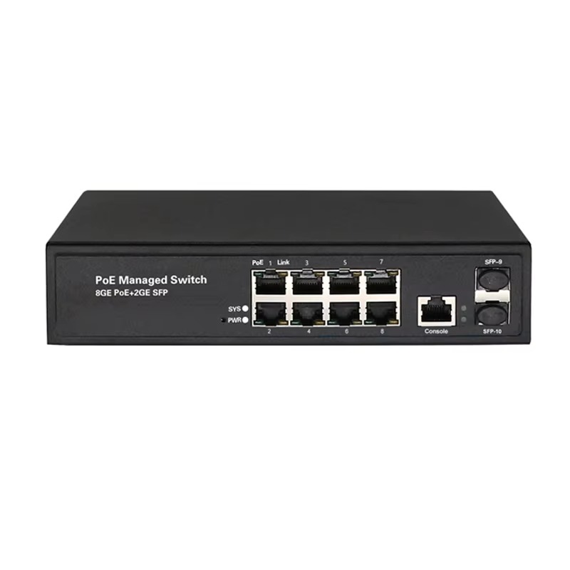 Managed Gigabit Poe Switch 8 Port 802.3At - 공장 직송 8포트 기가비트 L2 관리형