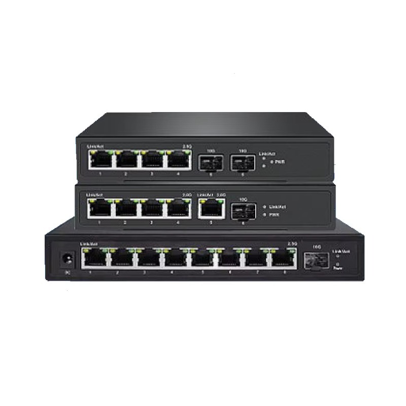 Sfp+ 10G Managed Switch 8 Port - 5포트 8포트 2.5G 웹 관리형 802.3at