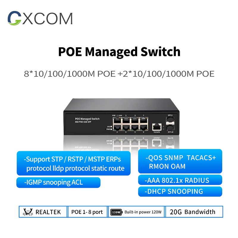 8포트 기가비트 L2 매니지드 네트워크 802.3at  - Managed Gigabit Poe Switch 8 Port 802.3At 리뷰 및 가격