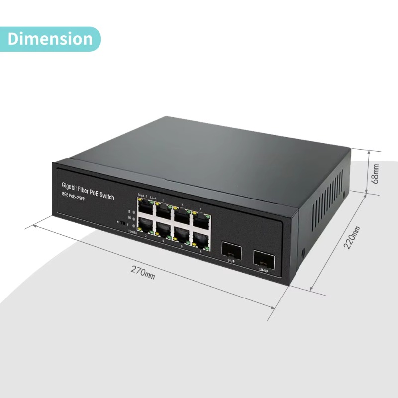 OEM ODM 8포트 풀 기가비트 네트워크 802.3a - Managed Gigabit Poe Switch 8 Port 802.3At 리뷰 및 가격