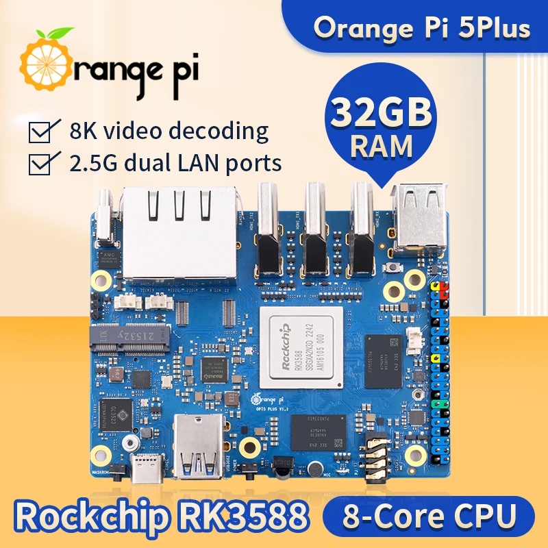 오렌지 파이 5 플러스, 4GB, 8GB, 16GB,  - Orange Pi 5 Plus 32Gb 리뷰 및 가격